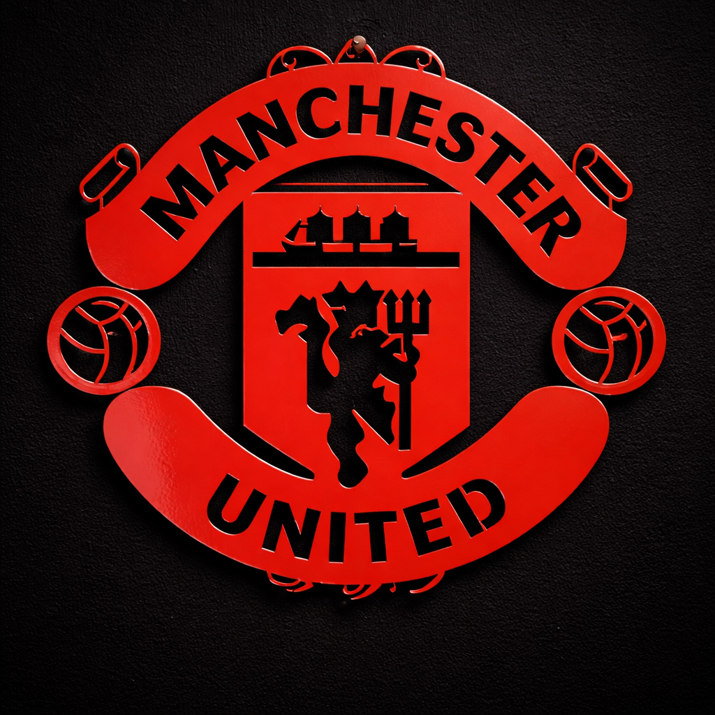 Manchester United F.C Crest Metal Wall Art